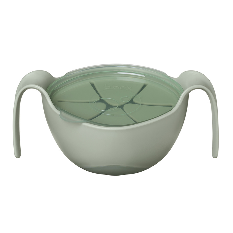 b.box miseczka 3w1: słomka, niewysypek, pojemnik, Sage