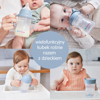 b.box kubek do nauki picia dla dziecka – zestaw 4w1 240 ml Ocean