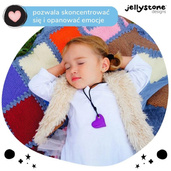 Wisiorek antystresowy Serduszko fioletowe Jellystone Designs