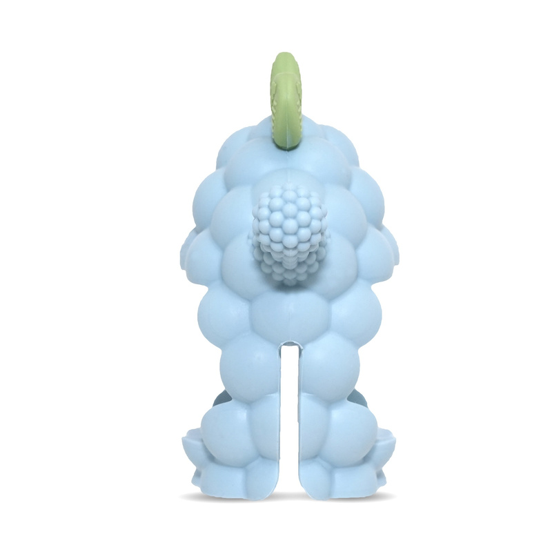 RazBaby Gryzak Silikonowy dla Niemowląt | Razberry Grip błękitny, 3m+
