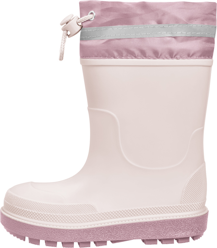 Kalosze dziecięce z ociepleniem i ściągaczem, różowe, Playshoes