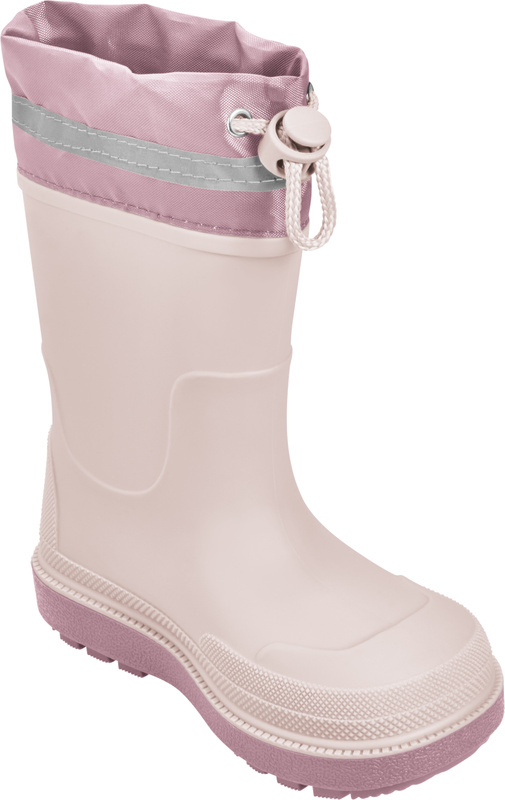 Kalosze dziecięce z ociepleniem i ściągaczem, różowe, Playshoes