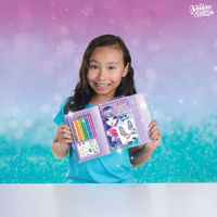 Nebulous Stars Szkicownik do projektowania ubrań z kredkami i naklejkami|  Isadora 7+ 