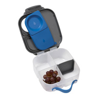 B.box lunchbox dla dzieci do szkoły - szczelna mini śniadaniówka z przegródkami Blue Slate