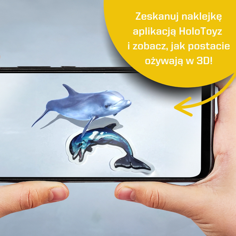 HoloToyz Naklejki AR Sea Creatures – morskie stworzenia