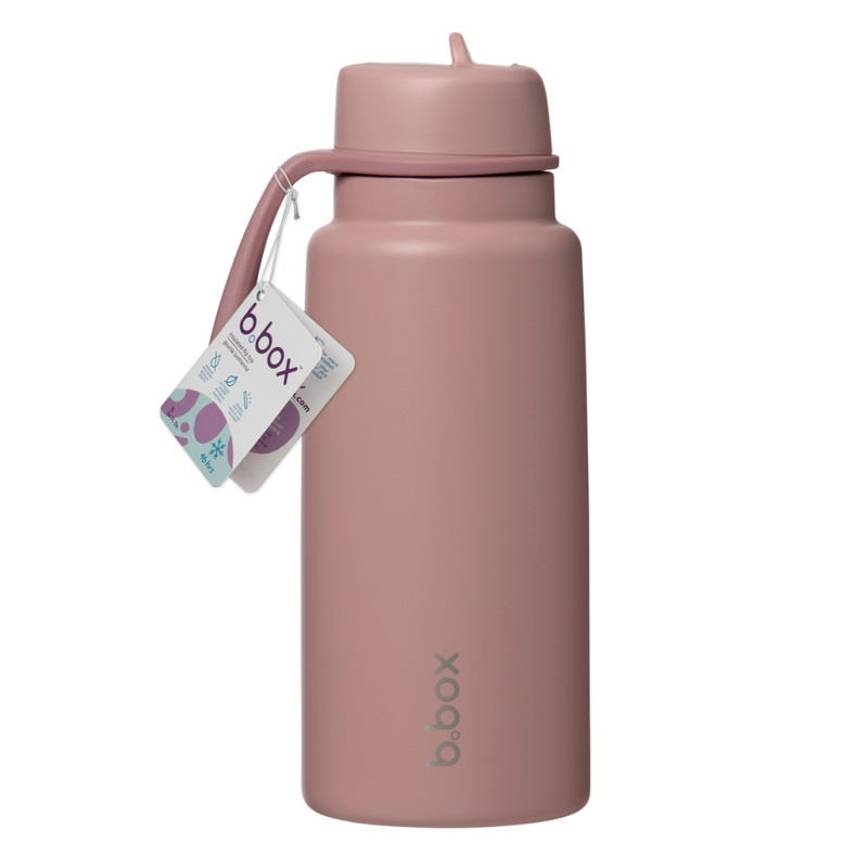b.box Butelka termiczna ze składanym ustnikiem – termos ze stali nierdzewnej 1l Berry Smoothie