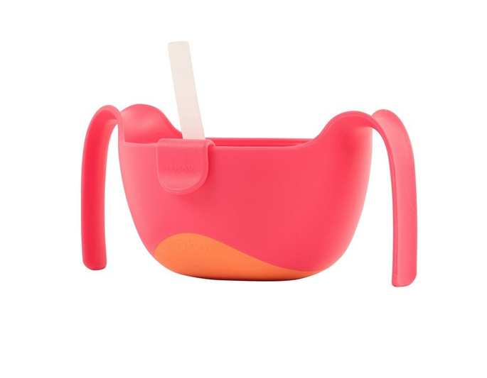 Miseczka ze słomką, Strawberry Shake, b.box OUTLET