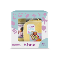 Zestaw Sportowa butelka tritanowa 450 ml + Mini Lunchbox, Lemon Twist, b.box