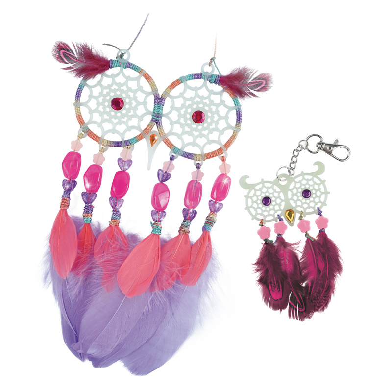 Nebulous Stars Zestaw kreatywny Łapacz snów dla dzieci 8+ | sówki świecące w ciemności