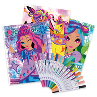 Nebulous Stars Kreatywna kolorowanka z flamastrami – Mystery | Koloruj po numerach 7+