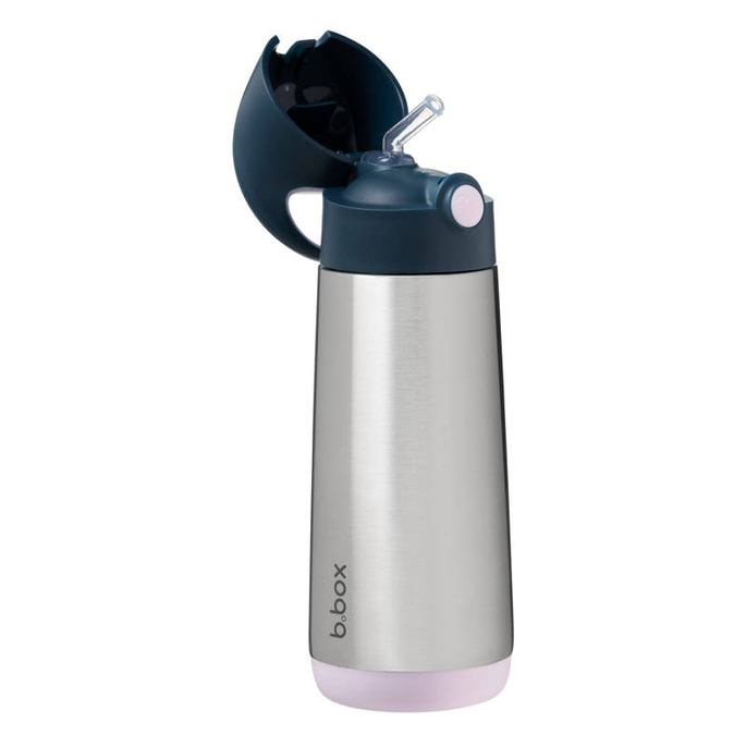 B.box butelka termiczna - bidon dla dzieci ze słomką 500 ml Indigo Rose