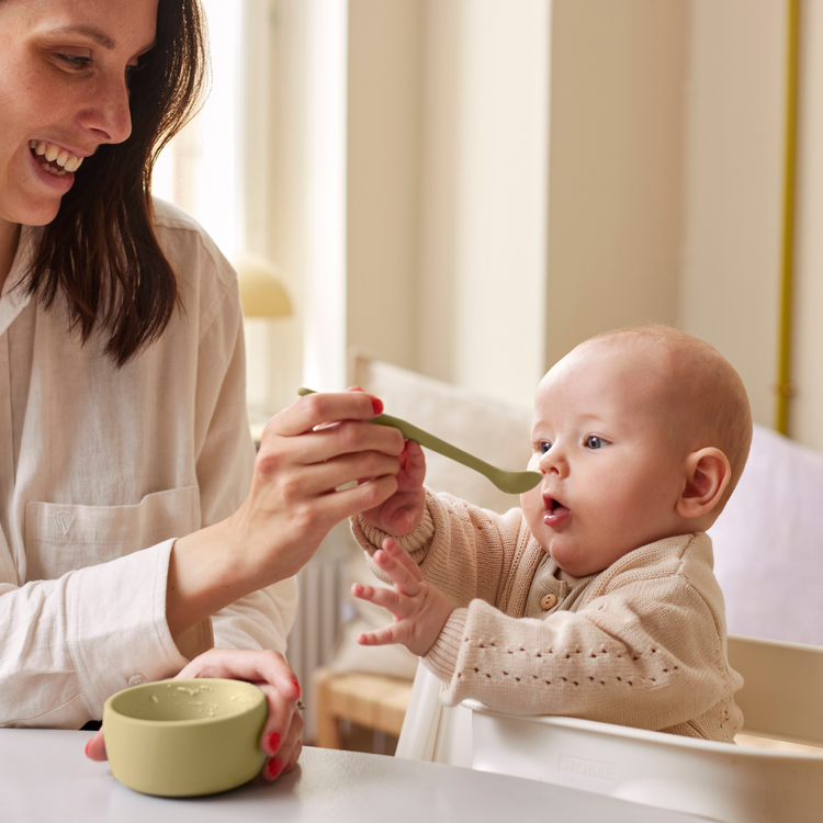 Miseczka silikonowa bez przyssawki, 2 szt., waniliowy, Everyday Baby, OUTLET