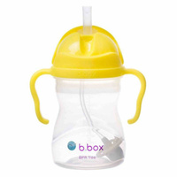 B.box bidon dla dzieci - kubek niekapek ze słomką 240 ml cytrynowy