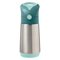 B.box butelka termiczna - bidon dla dzieci ze słomką 350 ml Emerald Forest