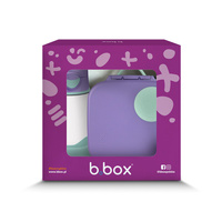 Zestaw Sportowa butelka tritanowa 450 ml + Mini Lunchbox, Lilac Pop, b.box