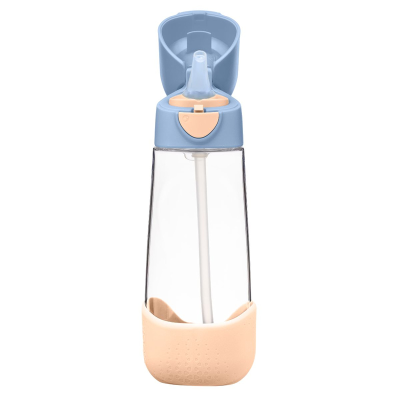 b.box Bidon dla dziecka - butelka na wodę ze słomką tritanowa 600ml Feeling Peachy