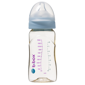 B.box butelka dla noworodka i niemowlaka do karmienia wykonana z PPSU 240 ml błękit