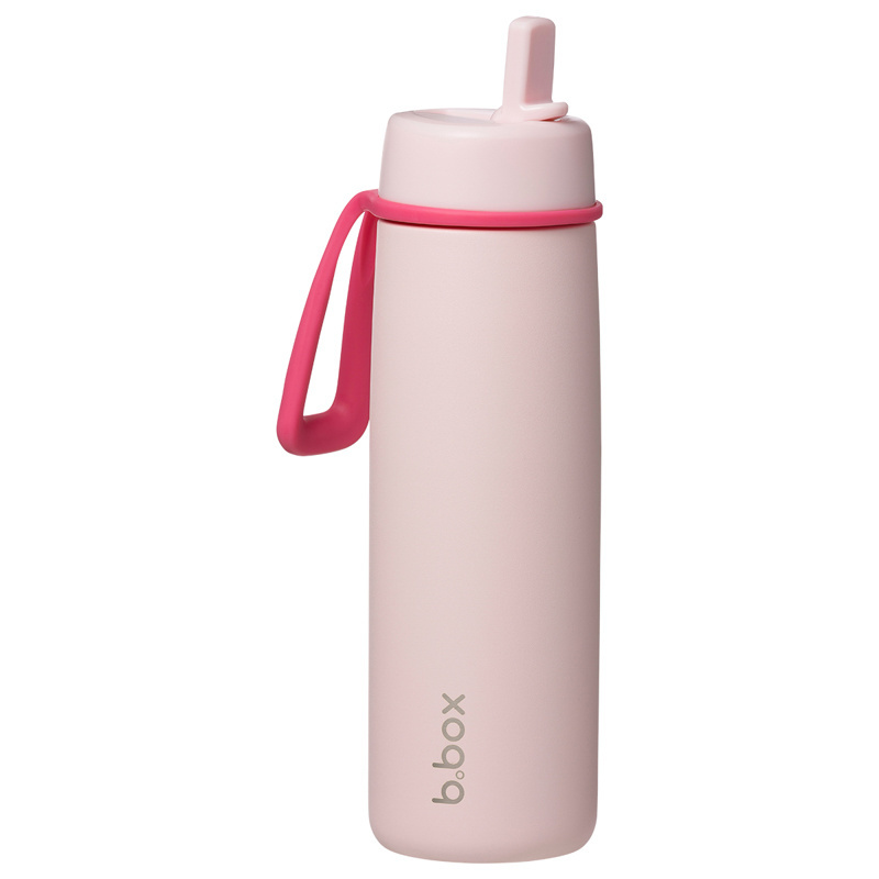 b.box Butelka termiczna ze stali nierdzewnej | składany ustnik 690 ml, Pink Paradise