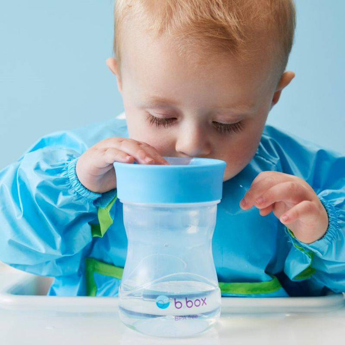 B.box kubek do nauki picia dla dziecka - zestaw 4w1 240 ml malinowy