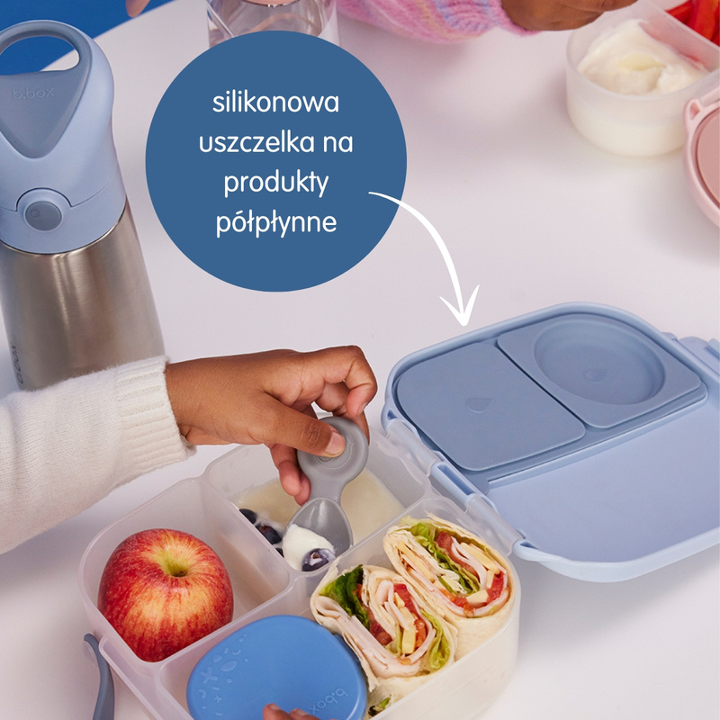 Zestaw Sportowa butelka tritanowa 450 ml + Mini Lunchbox, Lemon Twist, b.box