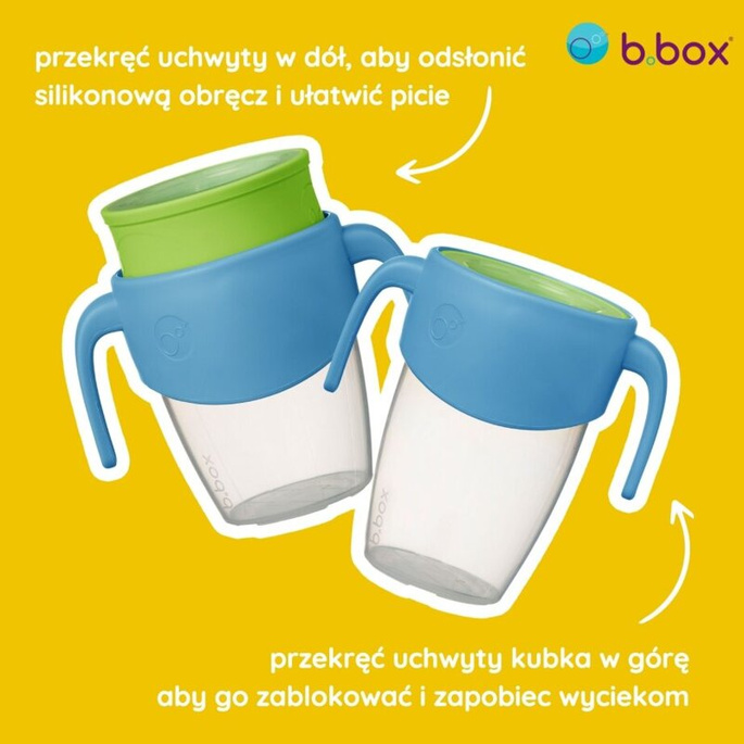 b.box Kubek 360 do nauki picia dla dzieci – kubek treningowy niekapek ocean breeze