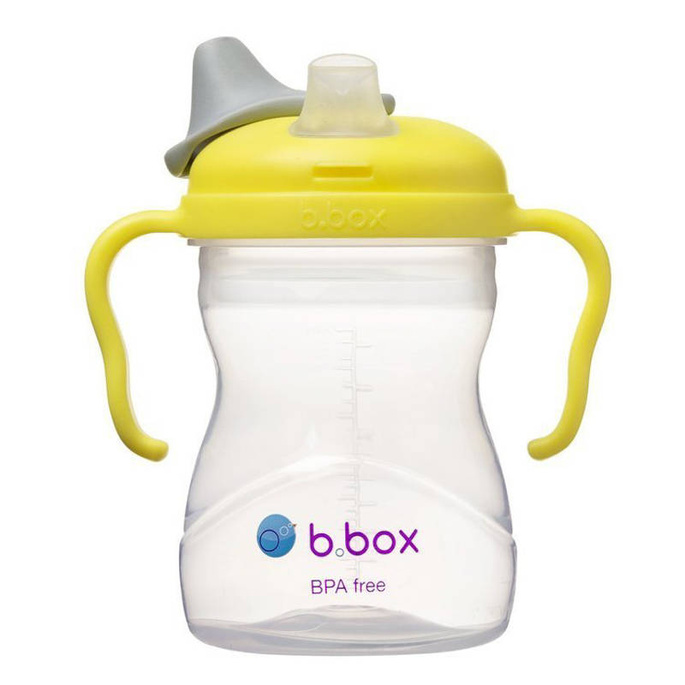 B.box kubek do nauki picia dla dziecka - zestaw 4w1 240 ml cytrynowy