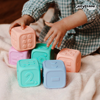 Kostki Edukacyjne, guma balonowa i brzoskwiniowa, Jellystone Designs, OUTLET