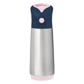 B.box butelka termiczna - bidon dla dzieci ze słomką 500 ml Indigo Rose