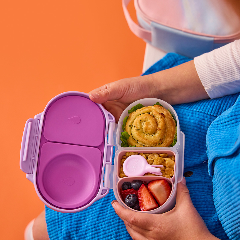 B.box Snackbox szczelny pojemnik na jedzenie i przekąski dla dzieci Sugar Plum
