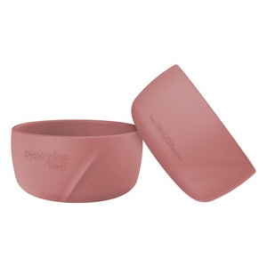 Miseczka silikonowa bez przyssawki, 2 szt., morelowy, Everyday Baby