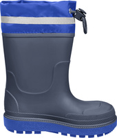 Kalosze dziecięce z ociepleniem i ściągaczem, granatowe, Playshoes