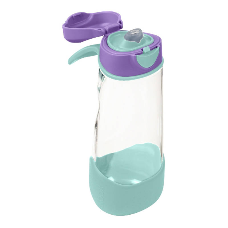 B.box Butelka na wodę - bidon z ustnikiem  dla dziecka tritanowy 600 ml Lilac Pop