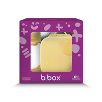 Zestaw Sportowa butelka tritanowa 450 ml + Mini Lunchbox, Lemon Twist, b.box