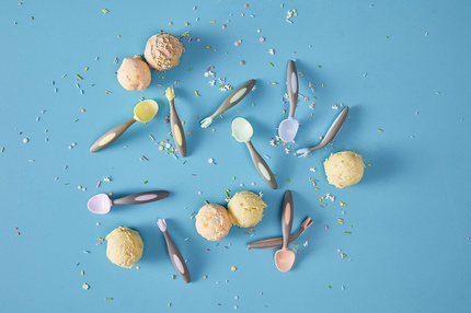 Pierwsze sztućce BLW dla niemowląt, Gelato Banana Split, b.box, OUTLET