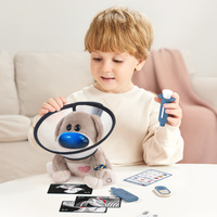 Topbright Pluszowa zabawka interaktywna Dr. Dog | Zestaw edukacyjny małego weterynarza 36m+