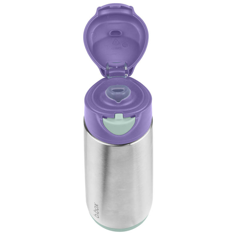 B.box butelka termiczna sportowa z ustnikiem 500 ml Lilac Pop