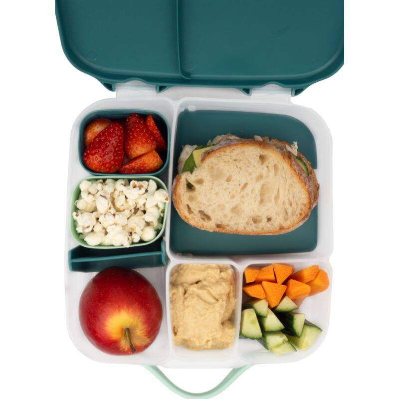 Silikonowe pojemniczki na przekąski, 2 szt., Forest, b.box