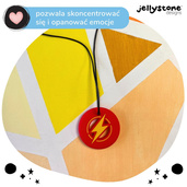 Wisiorek antystresowy Błyskawica czerwony Jellystone Designs