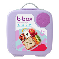 B.box Lunchbox dla dzieci do szkoły - szczelna śniadaniówka z przegródkami i wkładem chłodzącym Sugar Plum