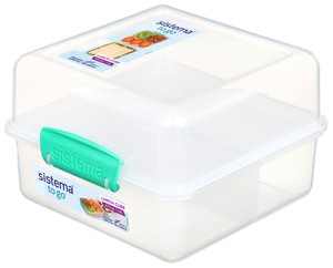 Pudełko śniadaniowe Lunch Cube To Go 1,4l, morski, Sistema