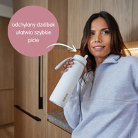 b.box Butelka termiczna ze stali nierdzewnej | składany ustnik 690 ml, Lilac Love