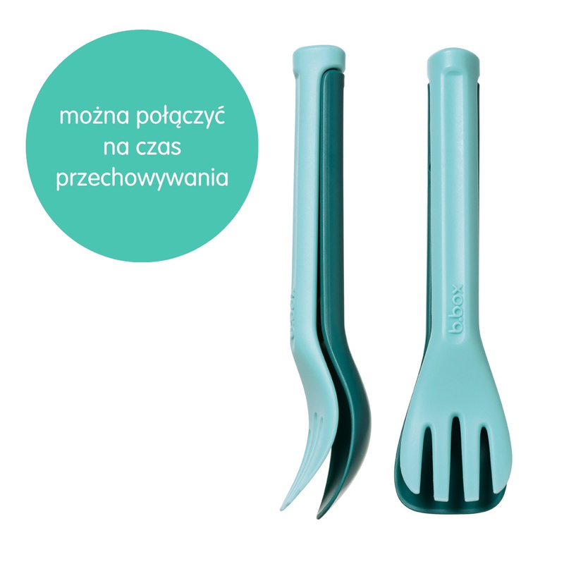 b.box sztućce do lunchboxa z łyżką i widelcem, 2 zestawy Horizon