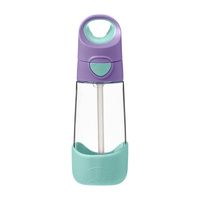B.box Bidon dla dziecka - butelka na wodę ze słomką tritanowa 450 ml Lilac Pop