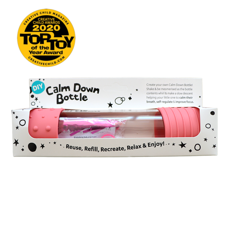 Butelka sensoryczna DIY, różowa, Jellystone Designs, OUTLET