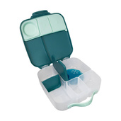 B.box Lunchbox dla dzieci do szkoły - szczelna śniadaniówka z przegródkami i wkładem chłodzącym Emerald Forest