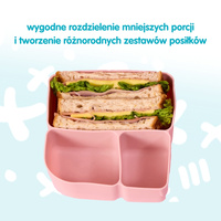 b.box Silikonowy wkład do lunchboxa z dodatkowymi przegródkami Forest