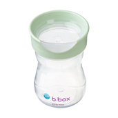 B.box Kubek do nauki picia dla dziecka - kubek treningowy plastikowy 240 ml szałwiowy, OUTLET