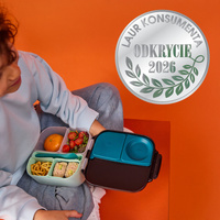 B.box lunchbox dla dzieci do szkoły - szczelna mini śniadaniówka z przegródkami Night Vision