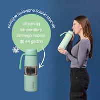b.box Butelka termiczna ze stali nierdzewnej | składany ustnik 690 ml, Sea Glass