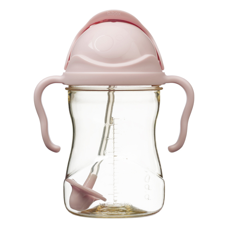 b.box bidon dla dzieci ze słomką PPSU - kubek niekapek 240 ml Blush